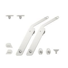 Hafele Free Flap H 1.5 Çift Makas Seti B, Beyaz Renk