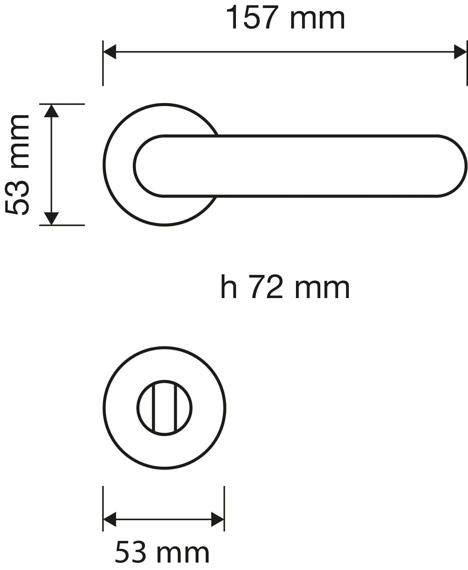 Chic Kapı Kolu Bronz Mat WC