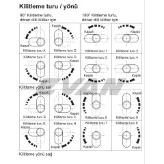Hafele Symo Sürgülü Sol Kilit 22mm, Nikel Kaplama