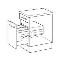 Hafele CARGO SYNCHRO 450 Çöp Kutusu (55 Litre)