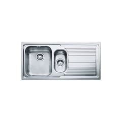 Franke Çelik Eviye Logica Line LLX 651-100 1,5 Gözlü Tezgah Üstü Dekorlu Sağ Damlalıklı