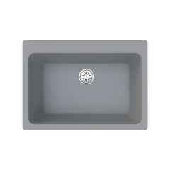 Vantole Granit Eviye 710x510mm Tek Gözlü Gri