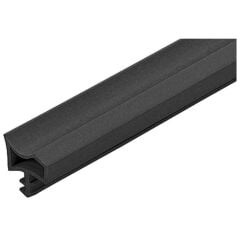 Hafele F07 Ortadan Basan Çatı Tipi Kapı Fitili 12mm, Mat Siyah Renk
