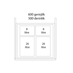Hafele Asma çerçevesi 600mm (Grass 18/19mm)