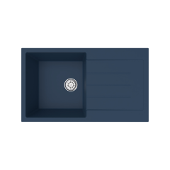 Vantole Granit Eviye 860x500mm Damlalıklı Tek Gözlü Antrasit