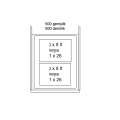 Hafele Asma Çerçevesi 450mm (Grass 15/16mm)