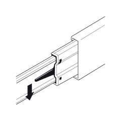 Hafele Bilyalı Ray Tam Açılım 30Kg Ball43 43/600mm Galvaniz