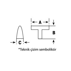 Hafele Düğme Kulp Larvik Jr. 30mm Parlak Krom