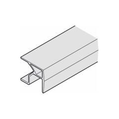 Hafele DUPLO 50 Eloksal, 1200 mm Ahşap Kayar Kapak Ray