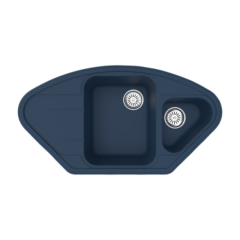 Vantole Granit Köşe Eviye 1,5 Gözlü Antrasit