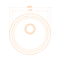Vantole Granit Eviye 465mm Antrasit