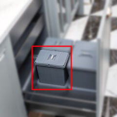 Hafele Mix Çöp Kutusu 6,5 Litre Antrasit Renk