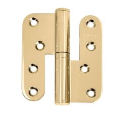 Hafele Yaprak Menteşe Çıkabilen Parlak Altın Paslanmaz Çelik 304 100mm Sol