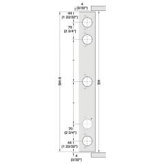 Hafele Slido F-Park71 25B 504 mm Ray Seti