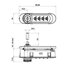 Hafele SpinLock Merkezi Sol Kilit