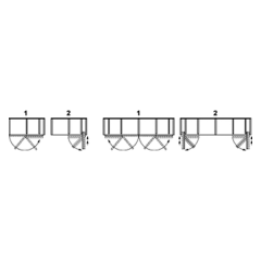 Hafele Slido Spinfront 60 Set 805/1990-2200mm
