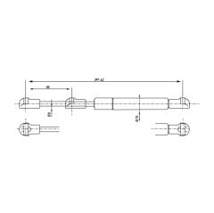 Hafele Lift-O-Mat Fr Ahşap İçin Gazlı Amortisör 40N