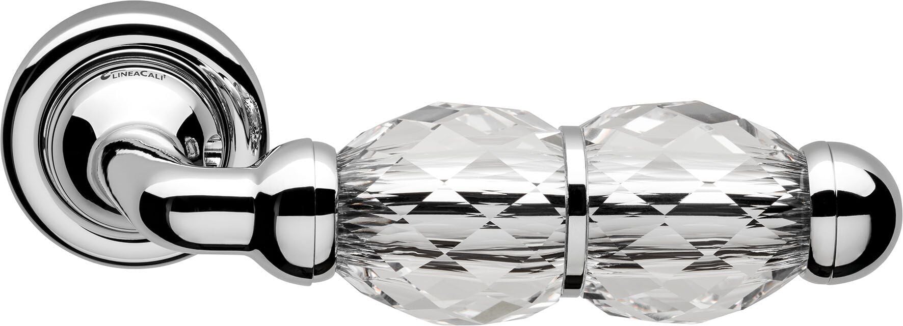 Crystal Kapı Kolu Seti Krom Parlak WC