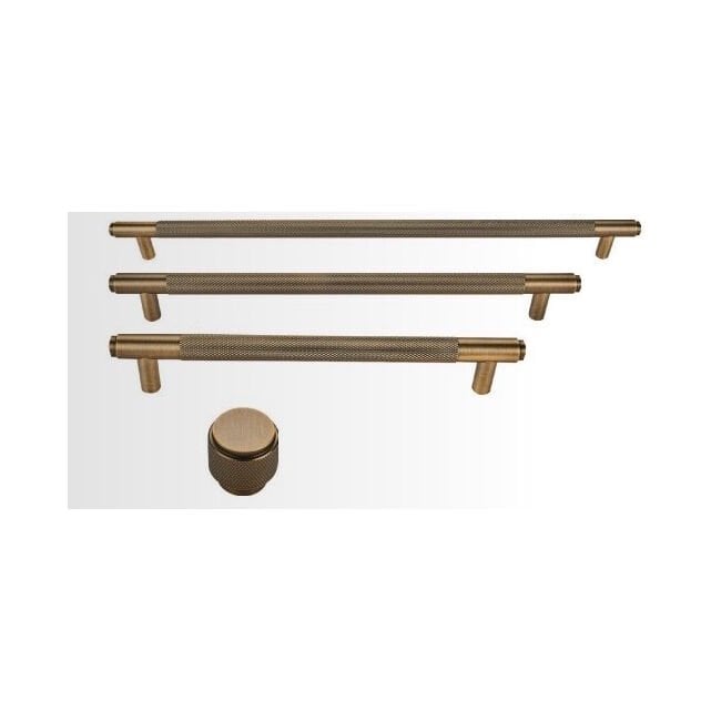 Hafele VERONA II Antik Bronz Renk 224 mm Akslı Kulp