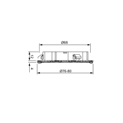 Hafele Acanthus Spot 12V,3000K,Oryantal Gümüş