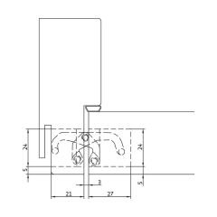 Anselmi AN 150 3D Gizli Menteşe Satin Nikel