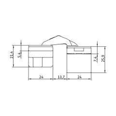 Anselmi AN 150 3D Gizli Menteşe Satin Nikel