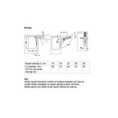 Hafele Free 3.15 Makas Seti G Antrasit