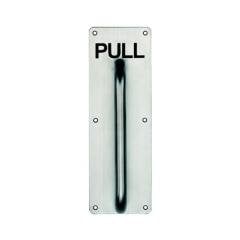 Hafele İtme Plakası Kollu 2x100x300mm Mat Paslanmaz Çelik