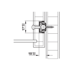 Hafele Bilyalı Ray Tek Açılım 10Kg 17/246mm Galvaniz