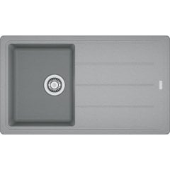 Franke Granit Eviye Tek Gözlü Damlalıklı Basis BFG 611-86 Stone Grey
