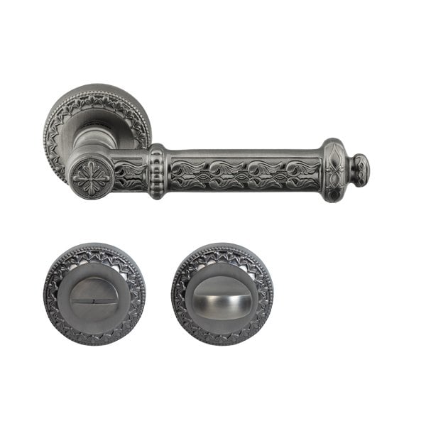 Hafele Kapı Kolu Seti Ponte WC Antik Gümüş
