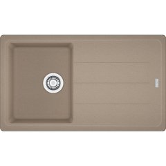 Franke Granit Eviye Tek Gözlü Damlalıklı Basis BFG 611-86 Oyster
