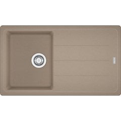 Franke Granit Eviye Tek Gözlü Damlalıklı Basis BFG 611-86 Oyster