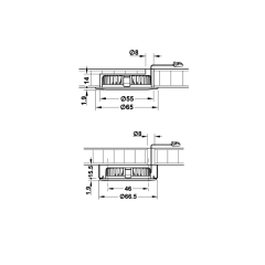 Hafele Led2020 Spot 12V/3,2W 4000K, Parlak Krom