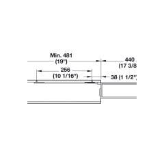Hafele No.15 Parlak Krom Tepsilik Tezgah Altı Kiler Sistemi
