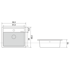 Quarstone Granit Evye Luster 6 Antrasit
