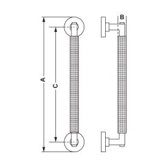 Hafele Çekme Kol Verona 300mm Mat Siyah