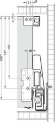Hafele MATRIX BOX P Kare Bordür Beyaz 500mm
