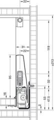Hafele MATRIX BOX P Kare Bordür Beyaz 500mm