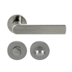 Hafele Kapı Kolu Seti Merit II Kol Seti  WC Mat Nikel