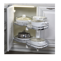 Hafele Lemans II Kiler Set Krom Sol 60/125cm