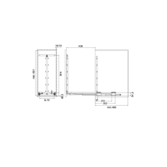 Hafele Junior III Set A.Style 300mm Antrasit