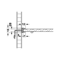 Hafele LED2007 563mm Mavi Renk