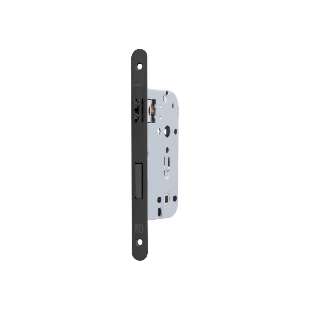 Hafele Wc Çarpma Kilit (Makaralı Kilit) 50/20mm, Mat Siyah Renk