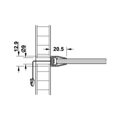 Hafele LED2021 12V/2,1W 562mm Soğuk Beyaz
