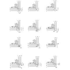 Hafele D. Lambalı Kapak Menteşesi Yvş. Düz 48/6