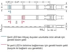 Hafele LED1925 Şerit LED 12V 8mm 9.6W/m MW 5m
