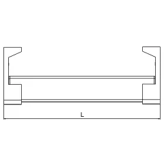 Hafele DRESS LINE Işıklı Askı Borusu Pilli 500-590mm Siyah