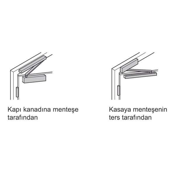 Hafele Dcl84 Kapı Kapatıcı En3, Mat Siyah
