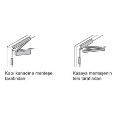 Hafele DCL84 Kapı Kapatıcı EN3, Mat Siyah (Sabitlemeli)
